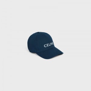 Celine Baseball In Cotton キャップ 青 | CL-591689