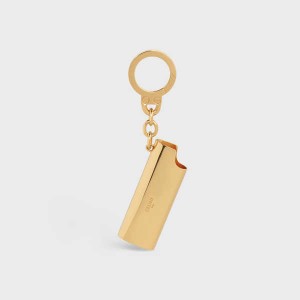 Celine Lighter Case Charm In Brass 革小物 ゴールド | CL-592920